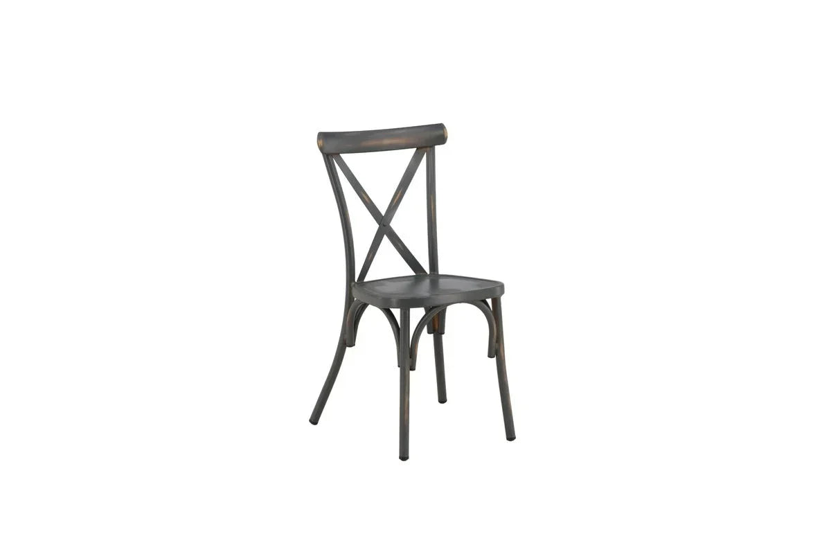Set da 2 - Sedia da giardino Ellen in alluminio