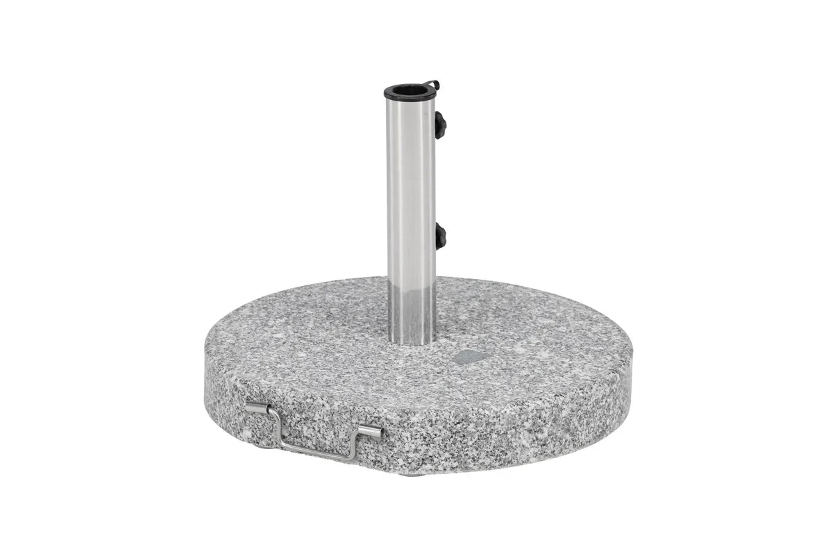Base per Ombrellone Dom - Base per Ombrellone in Granito da 40 kg con Ruote, Grigio