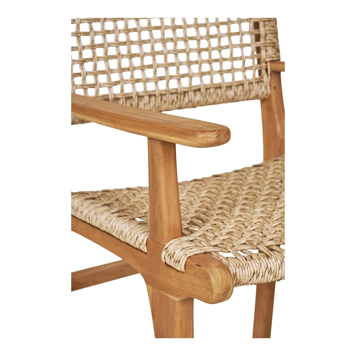 Sedia da giardino Capri con braccioli in teak