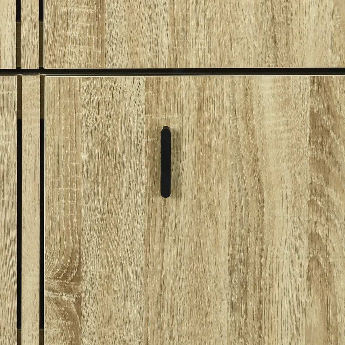 HOMCOM Scarpiera con 3 Ante a Ribalta, per 18 Paia, Scarpiera a 3 Scomparti, Grande Capacità per Ingresso, Corridoio, Soggiorno, 63 x 24 x 117 cm, Rovere