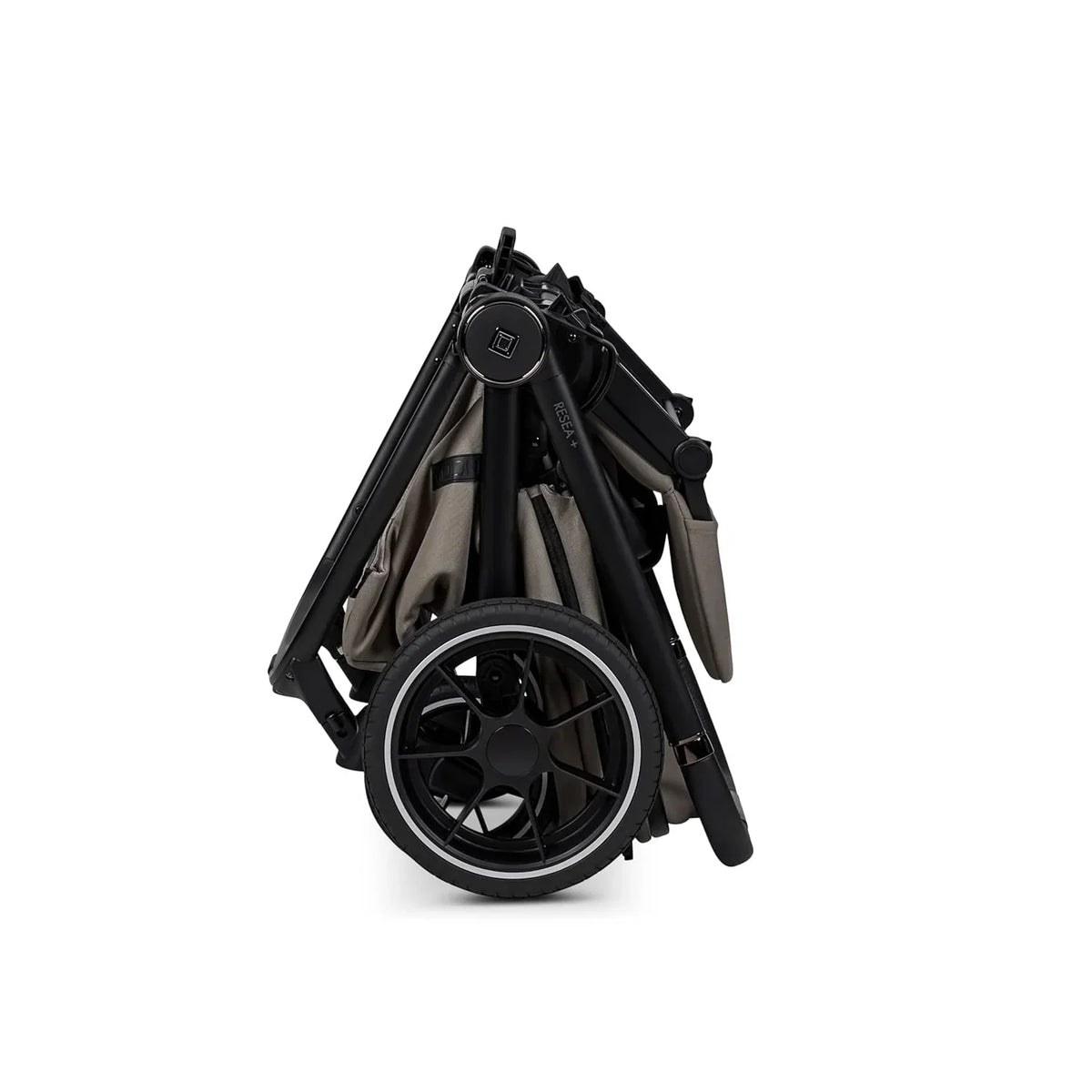 Passeggino combinato MOON RESEA+ fango, nero, Edition+, con navicella e seduta sportiva, fino a 22 kg, Collezione 2025