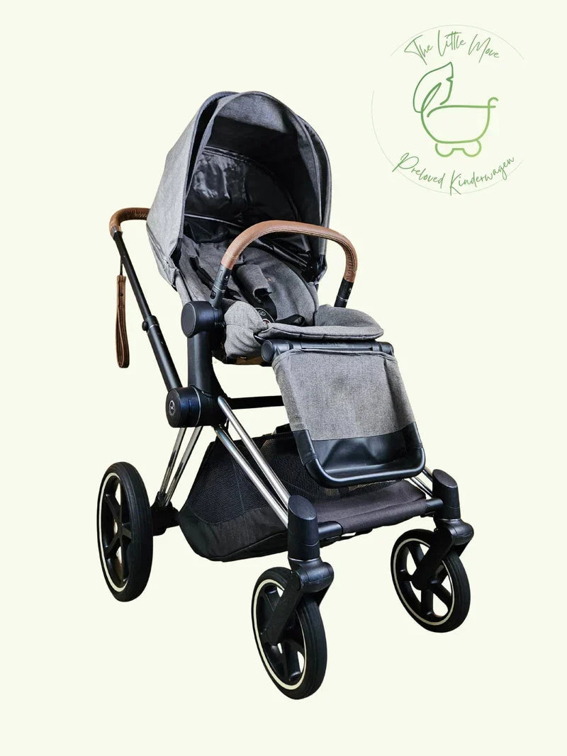 Cybex Priam 3 Passeggino (telaio con seduta) - Telaio in alluminio - Grigio in buone condizioni