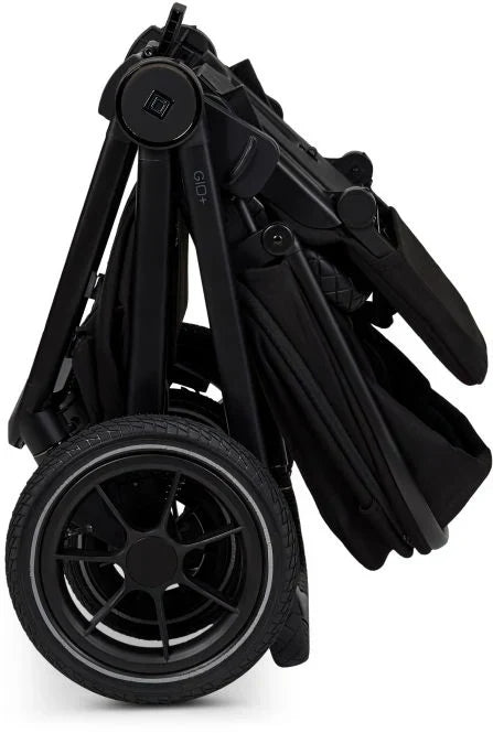 Passeggino Combinato Moon Gio B-Ware Carrozzina Onyx Opaco Regolabile in Altezza Gomme ad Aria