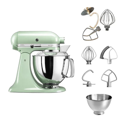 KitchenAid 4,8 L 5KSM175 Artisan Robot da cucina con fruste a filo e a gancio