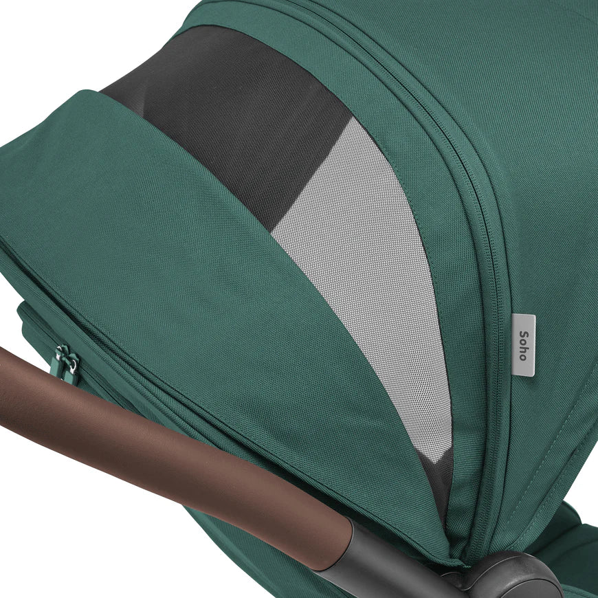 B-Ware Maxi Cosi Passeggino Buggy Soho Essential Green Pieghevole Passeggino da Viaggio Bambini