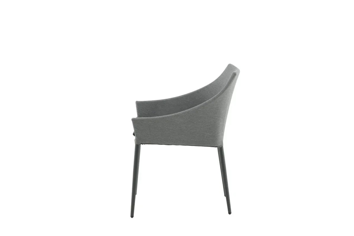 Set di 2 - Sedia da giardino Sophia in alluminio/poliestere