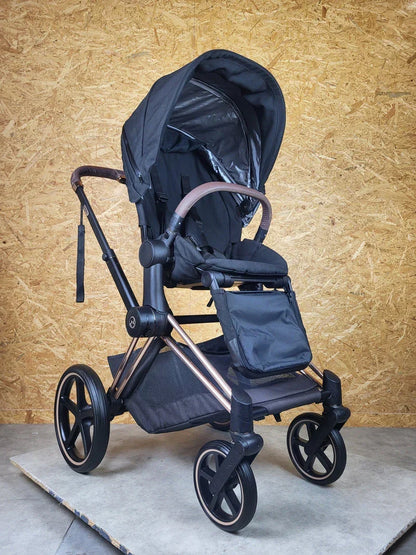 Cybex - Priam Kombikinderwagen (seggiolino sportivo) - Nero in buone condizioni