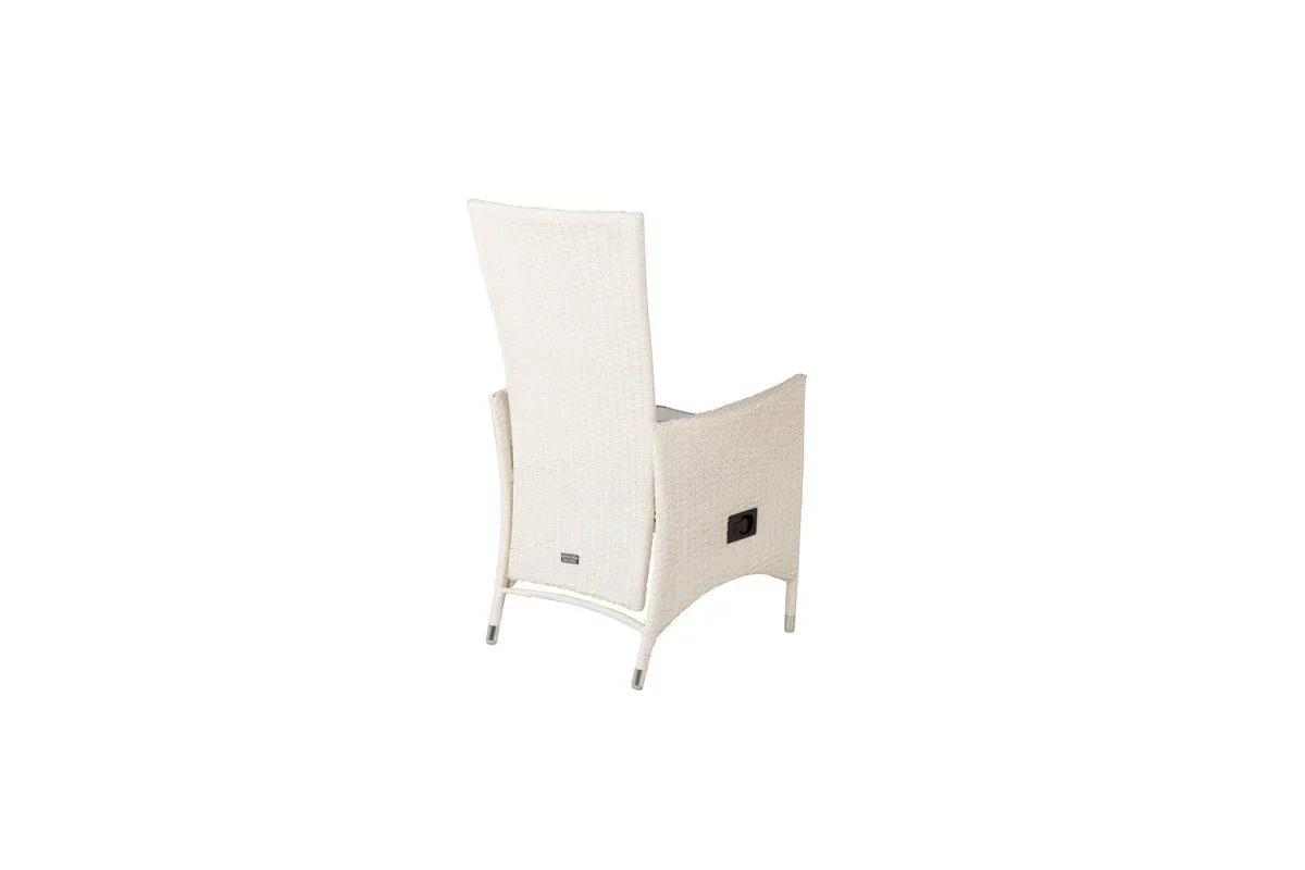 Set da 2 - Sedia da giardino Venezia effetto rattan in nero, bianco o effetto naturale