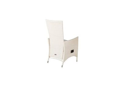 Set da 2 - Sedia da giardino Venezia effetto rattan in nero, bianco o effetto naturale