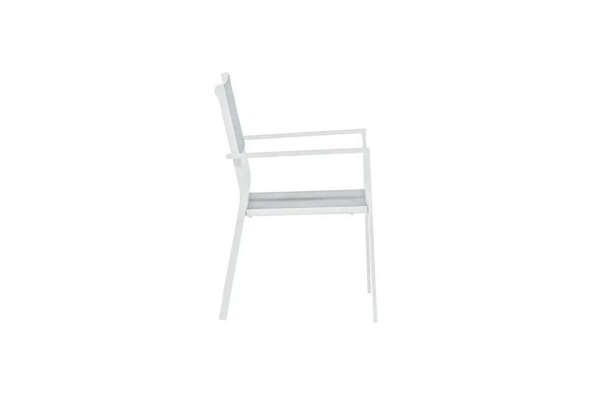 Set da 2 - Sedia da giardino Karibik in alluminio/textilene