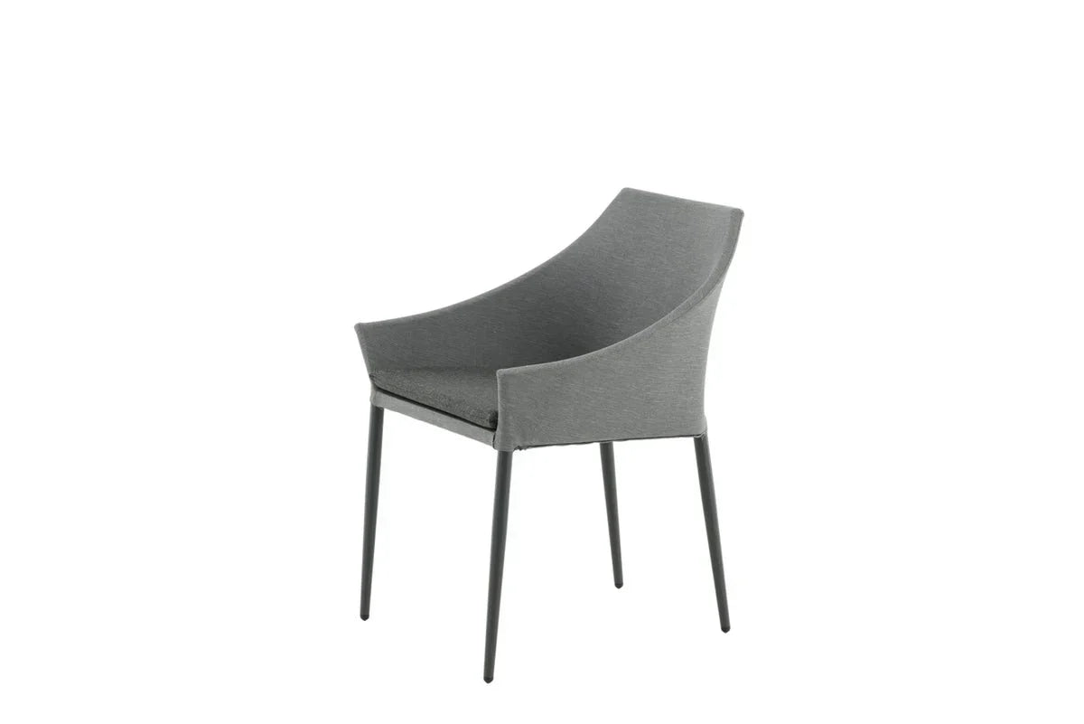 Set di 2 - Sedia da giardino Sophia in alluminio/poliestere