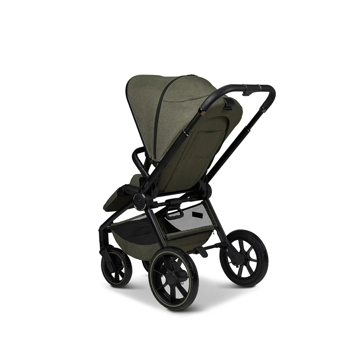 MOON SPORT moss/melange, Passeggino sportivo con funzione reclinabile, fino a 22 kg, protezione UV 50+, pieghevole, ampio cestino, Collezione 2025