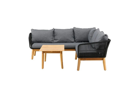 Set da salotto da giardino Renavo – Set 2 pezzi in acacia e poliestere