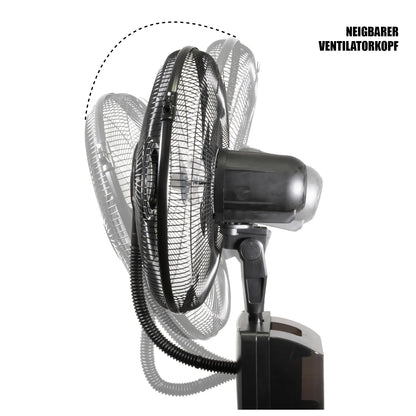 MAUK Ventilatore a piantana 16" con nebulizzatore di raffreddamento 80W