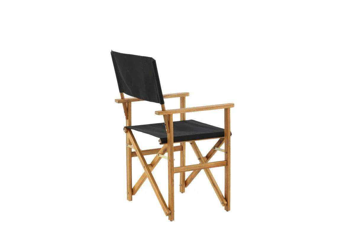 Set da 2 - Sedia da giardino Marlene in acacia/poliestere