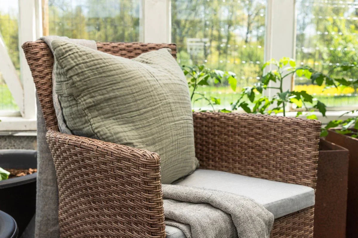 Set di 2 sedie da giardino Marina effetto rattan