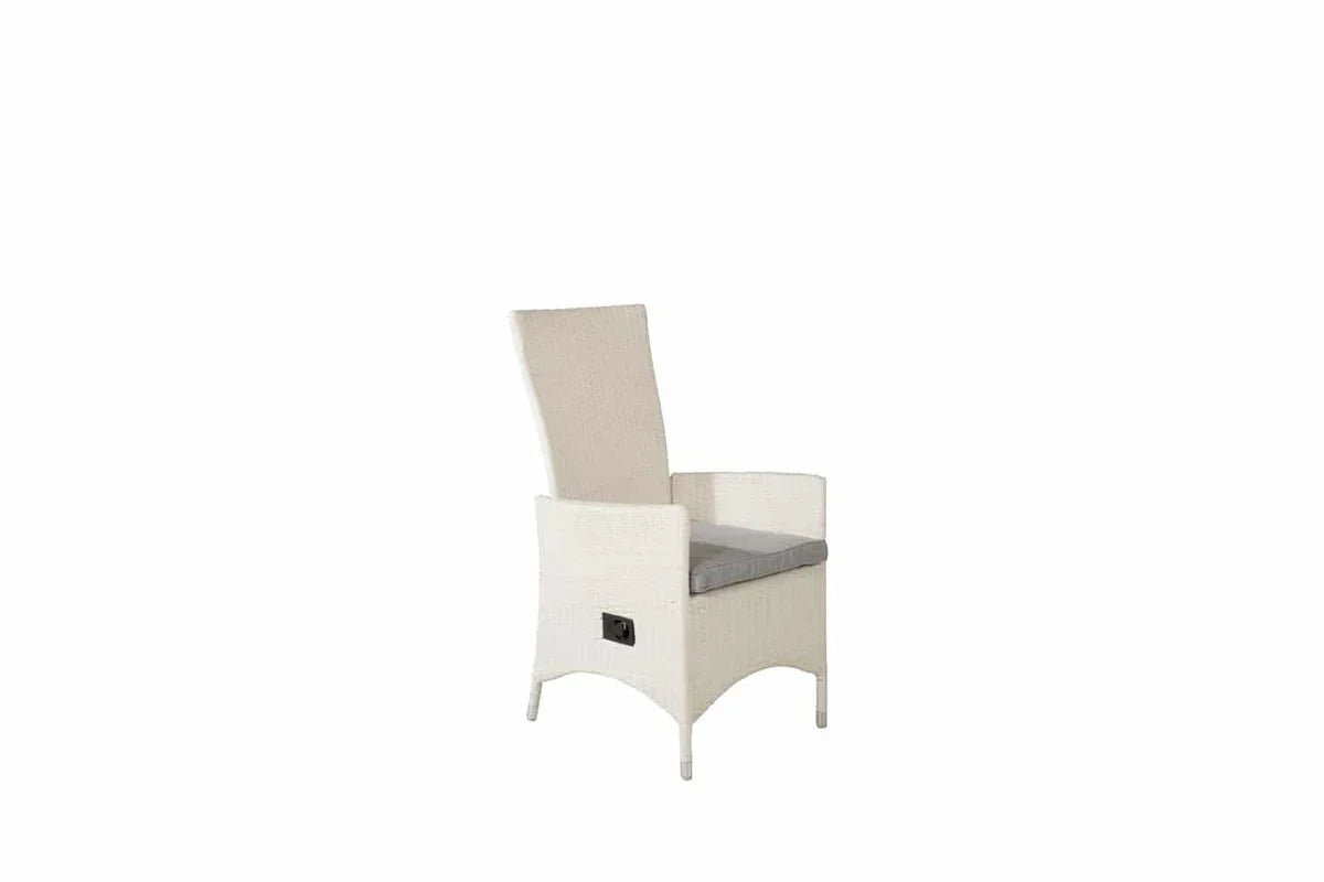 Set da 2 - Sedia da giardino Venezia effetto rattan in nero, bianco o effetto naturale