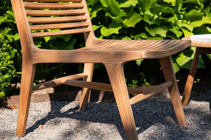 Sedia da giardino Malea - in teak con effetto naturale