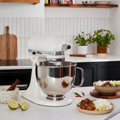 KitchenAid 4,8 L 5KSM175 Robot da cucina Artisan Meatlover con tritacarne interamente in metallo e accessorio per biscotti spritz