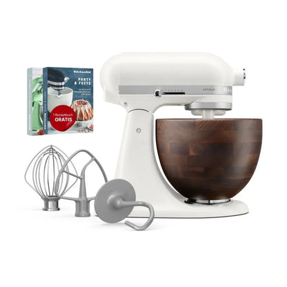 KitchenAid 4,7 L 5KSM156WBEPL Robot da Cucina Artisan con Ciotola in Noce