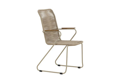 Sedia da giardino Noreno - con braccioli in teak