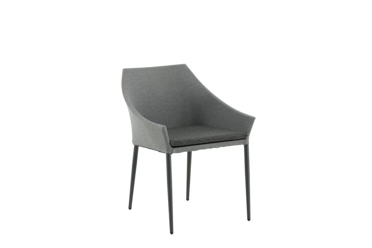 Set di 2 - Sedia da giardino Sophia in alluminio/poliestere