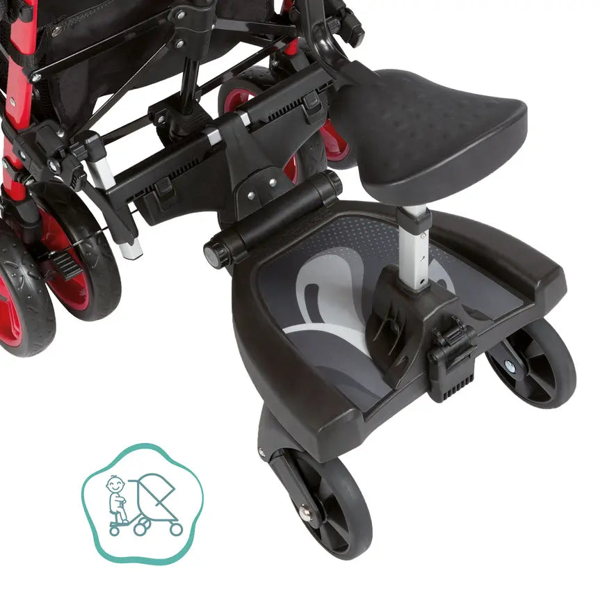 B-Ware Little One Sedile aggiuntivo per passeggino Pedana con sedile, colore nero