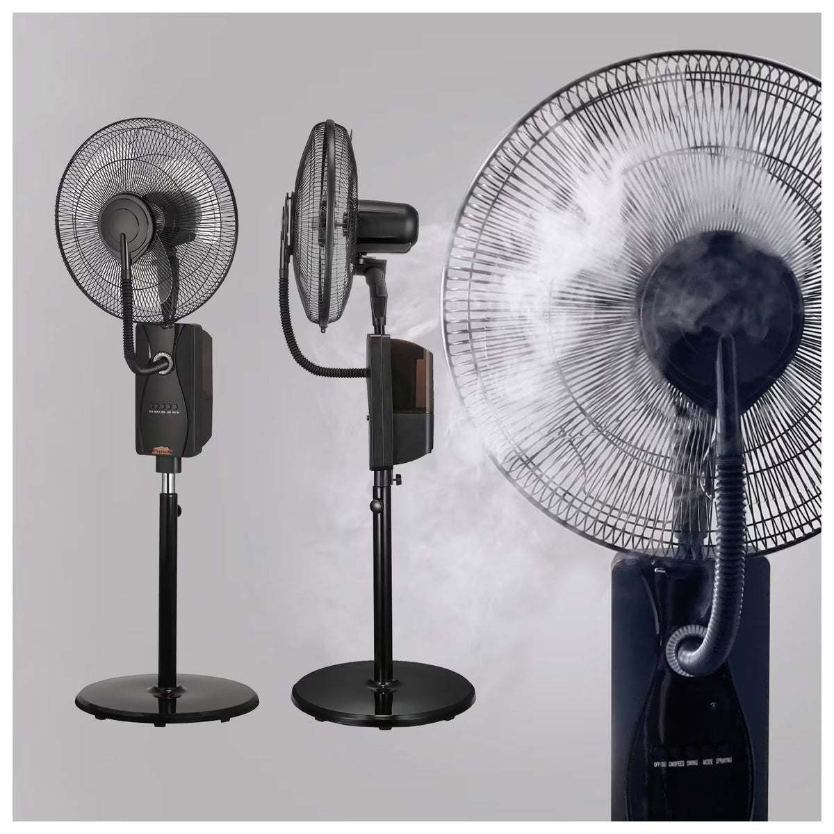 MAUK Ventilatore a piantana 16" con nebulizzatore di raffreddamento 80W