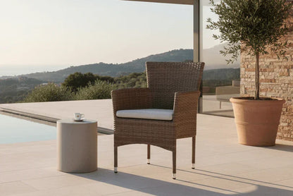 Set di 2 sedie da giardino Marina effetto rattan