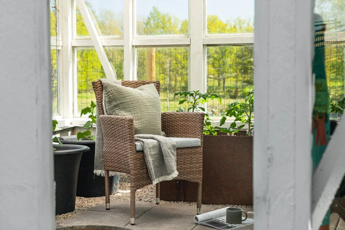 Set di 2 sedie da giardino Marina effetto rattan