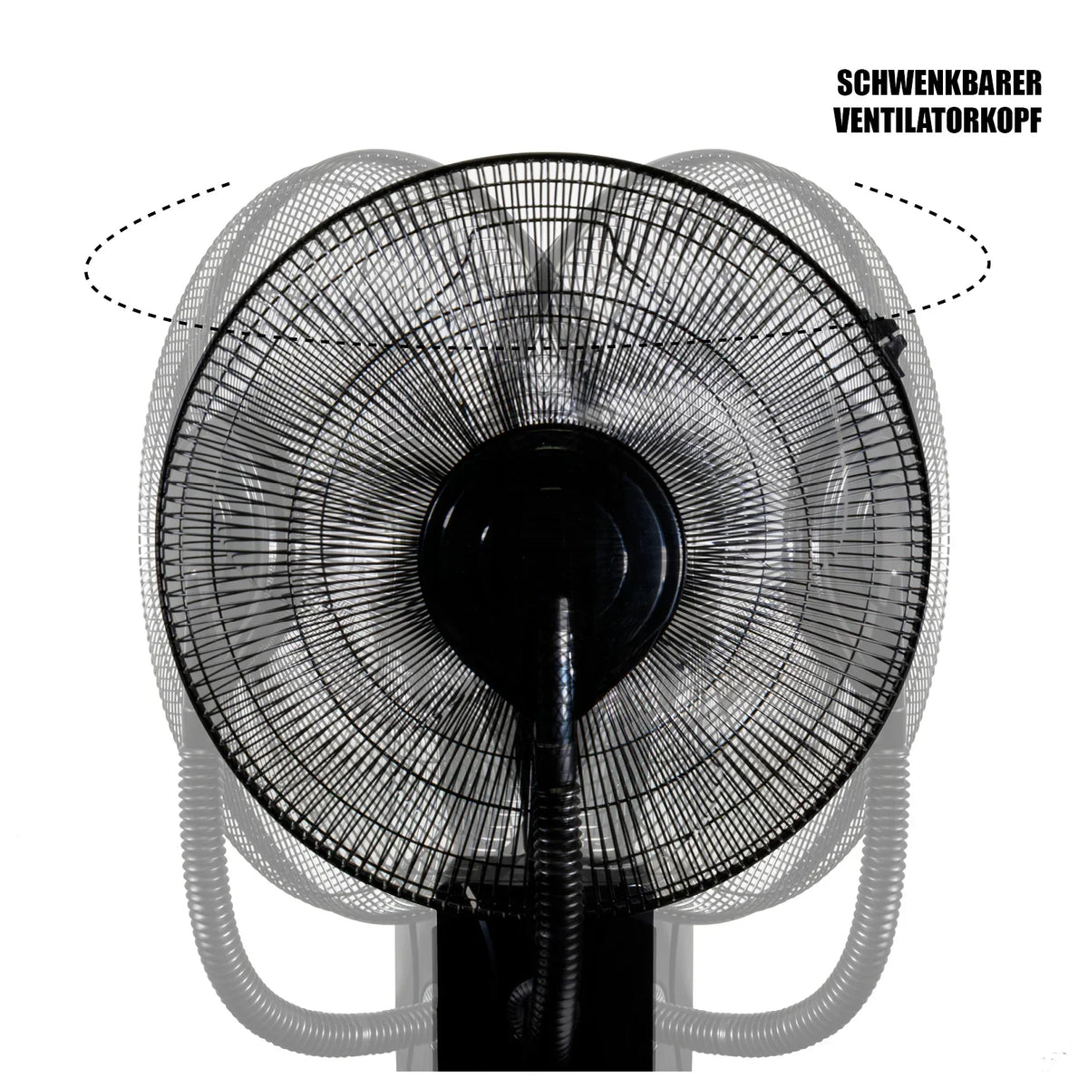 MAUK Ventilatore a piantana 16" con nebulizzatore di raffreddamento 80W