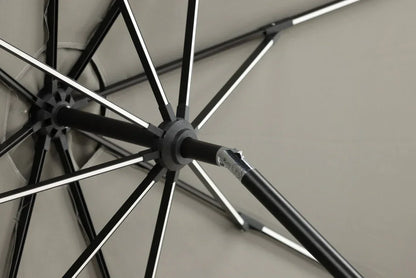 Ombrellone Lightning – Ø270 cm in nero o grigio a scelta