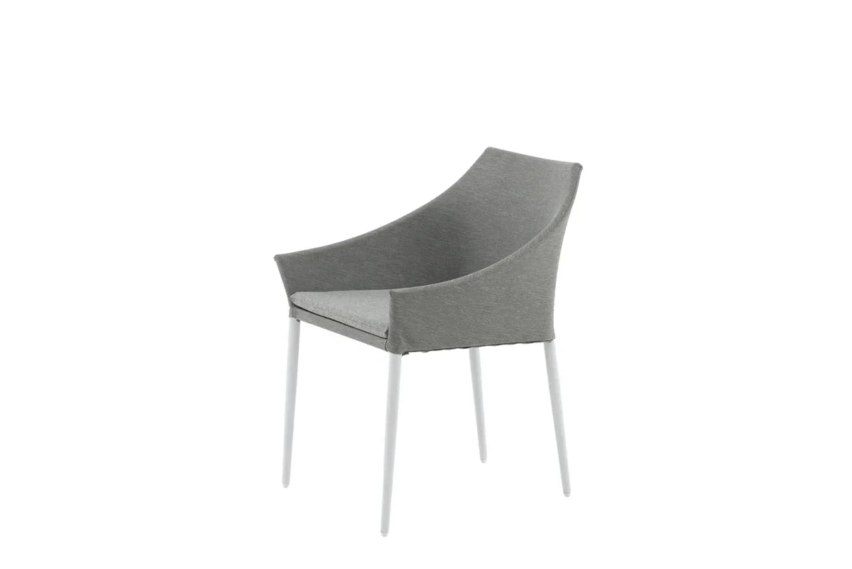 Set di 2 - Sedia da giardino Sophia in alluminio/poliestere