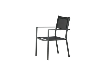 Set da 2 - Sedia da giardino Karibik in alluminio/textilene