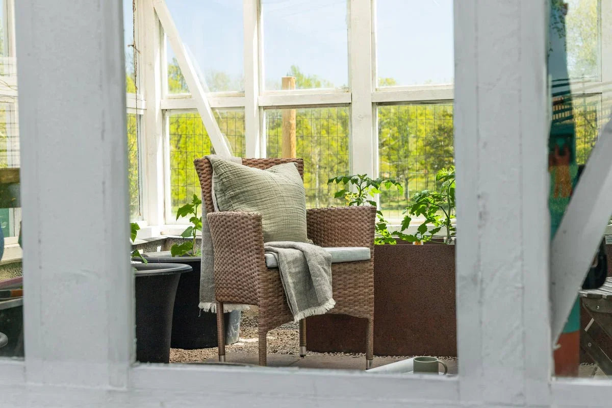 Set di 2 sedie da giardino Marina effetto rattan