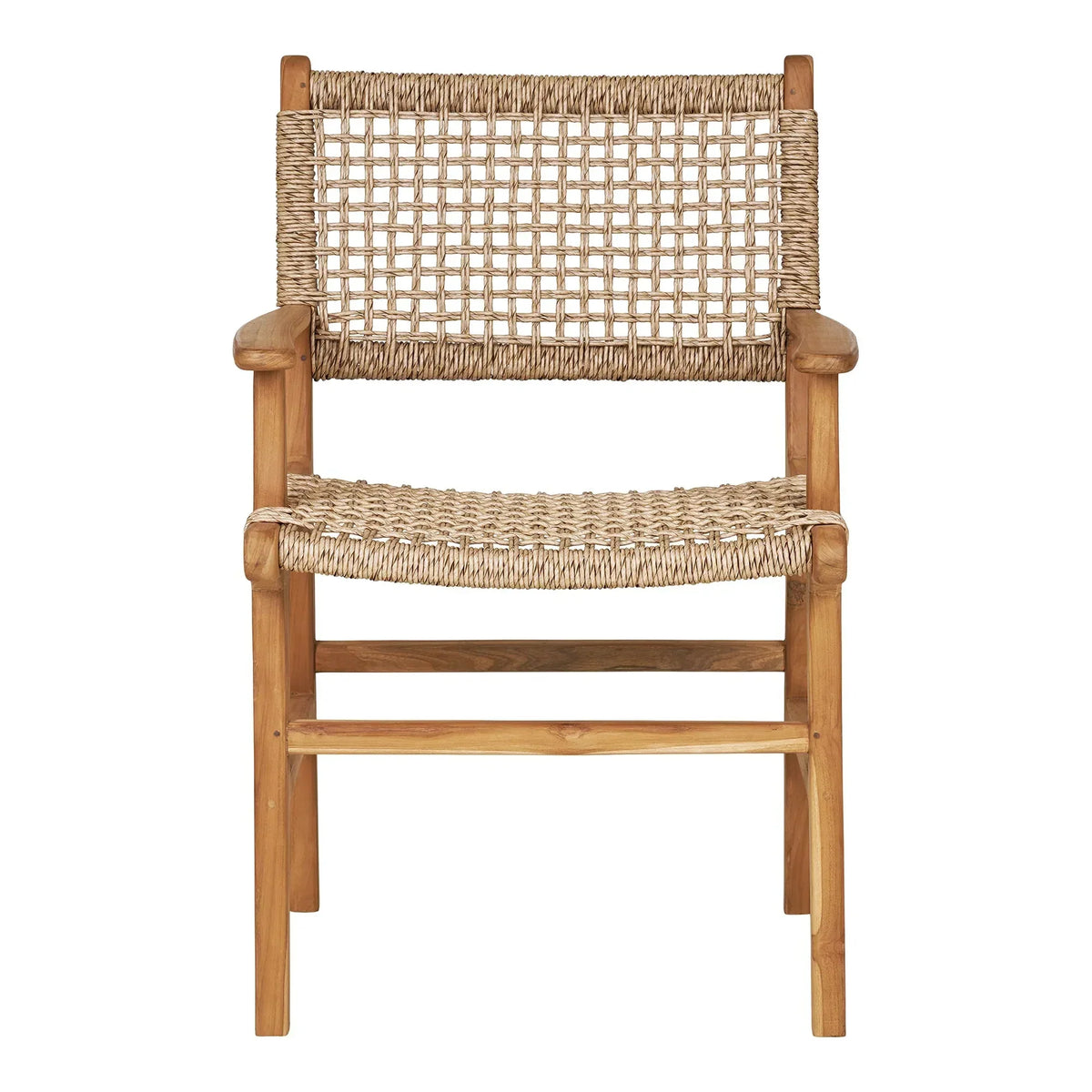 Sedia da giardino Capri con braccioli in teak