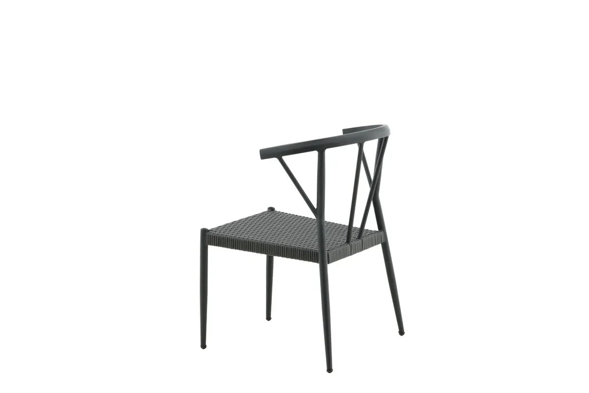 Set da 6 - Sedia da giardino Tina in rattan/alluminio