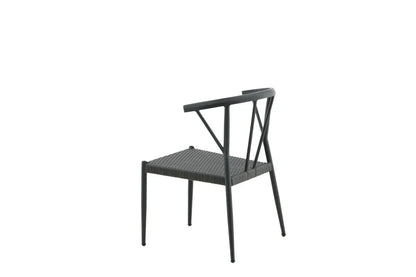 Set da 6 - Sedia da giardino Tina in rattan/alluminio