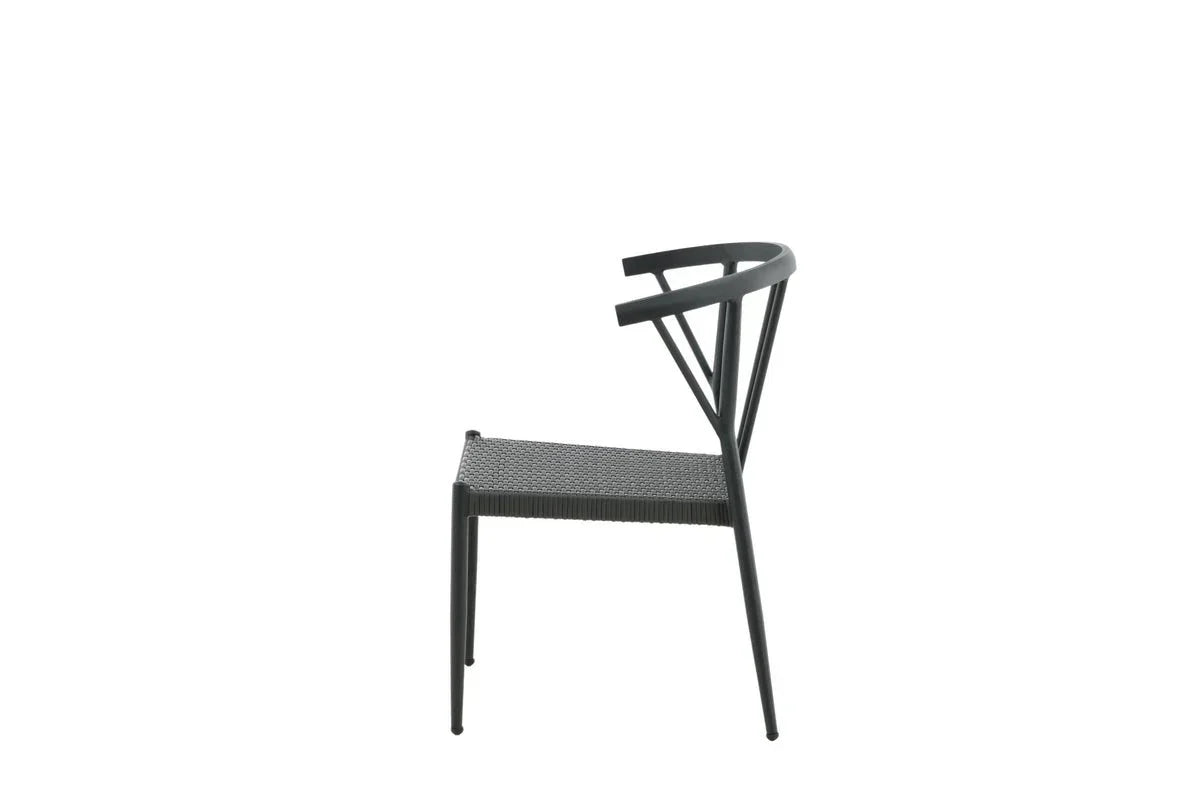 Set da 6 - Sedia da giardino Tina in rattan/alluminio