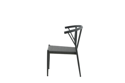 Set da 6 - Sedia da giardino Tina in rattan/alluminio