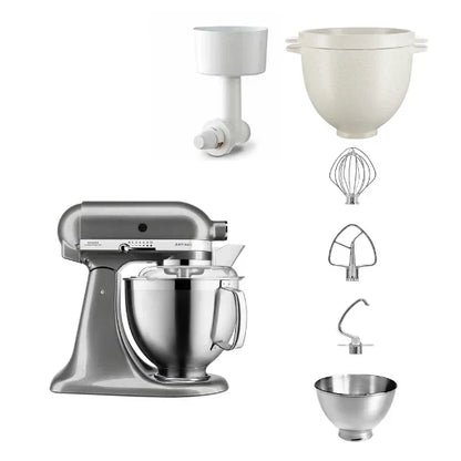 KitchenAid 4,8 L 5KSM185 Artisan Robot da cucina Breadlover Messerschmidt accessorio macina cereali, ciotola per il pane