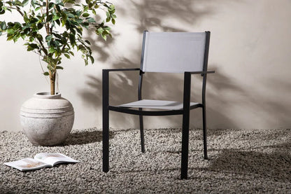Set da 2 - Sedia da giardino Karibik in alluminio/textilene