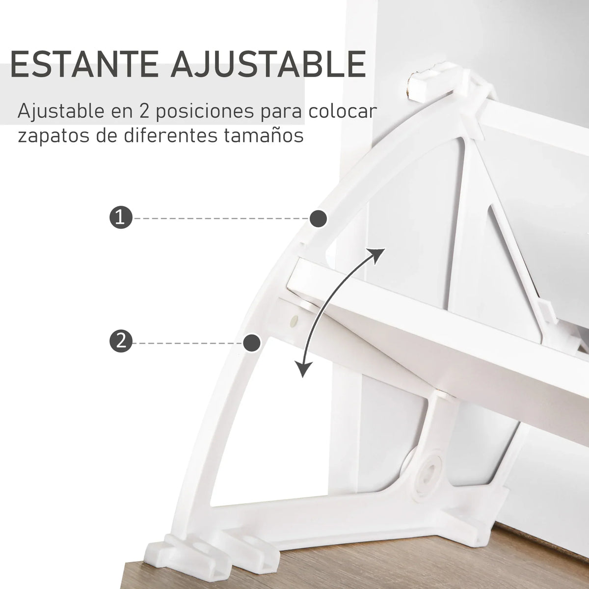 HOMCOM Scarpiera a 3 Ante con Mensole in Vetro e Maniglie in Alluminio, Carico 50 kg, 60x24x105,5 cm - Colore Naturale