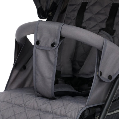 B-Ware Passeggino Little One Buggy Passeggino sportivo Tommi Grigio Funzione reclinabile Vano portaoggetti Imbracatura