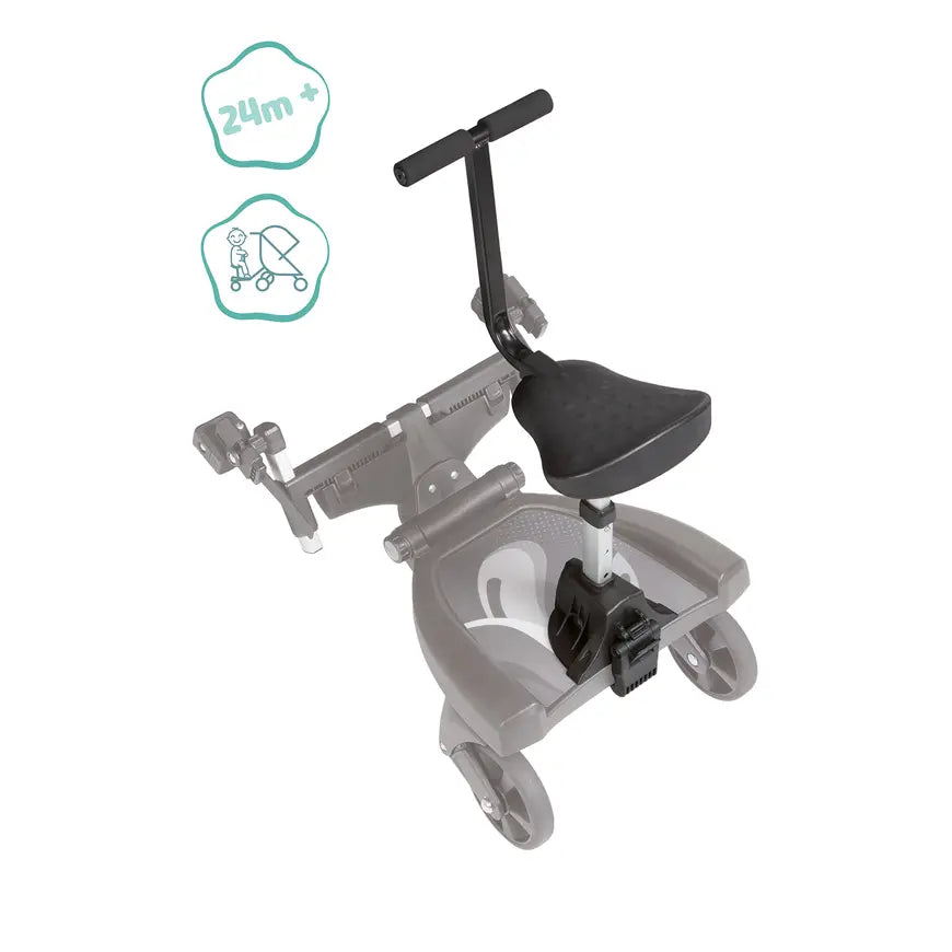 B-Ware Little One Sedile aggiuntivo per passeggino Pedana con sedile, colore nero