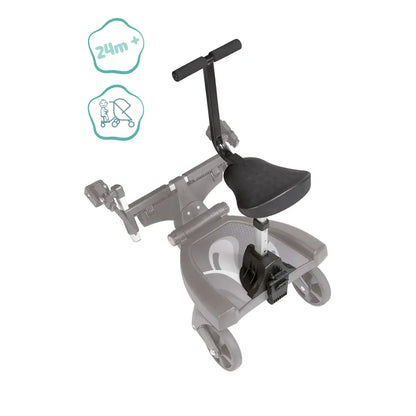 B-Ware Little One Sedile aggiuntivo per passeggino Pedana con sedile, colore nero