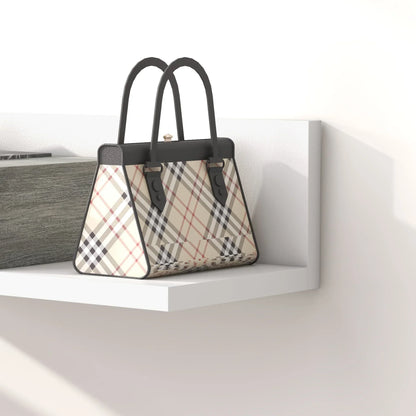 HOMCOM Set da ingresso con specchio e cassetto, montaggio a parete, stile moderno 75x3,5x75 cm e 75x30,5x20 cm Grigio e Bianco