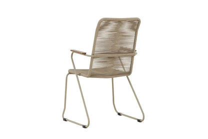Sedia da giardino Noreno - con braccioli in teak