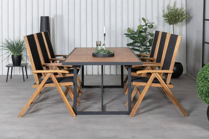 Set da 2 - Sedia da giardino George in acacia/poliestere