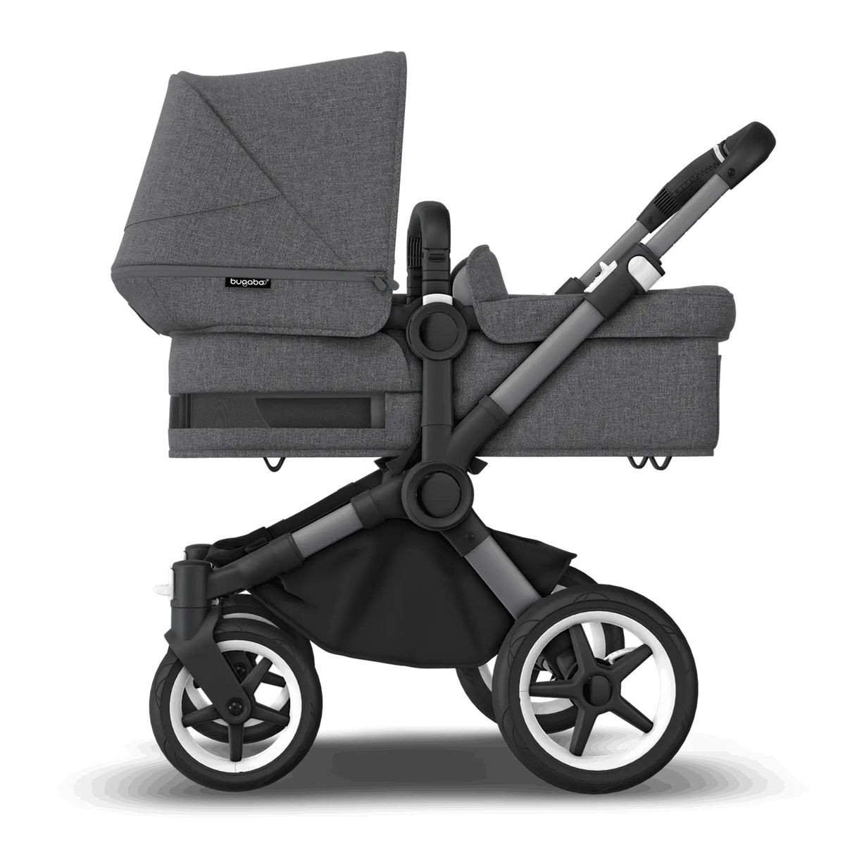 Passeggino per bambini Bugaboo Donkey 5 grigio melange mono "B-Ware" estensibile